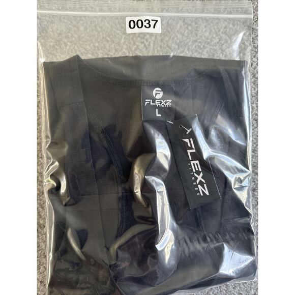 Men's Flex’s Fitness Muscle Tank Gym Active Wear Unisex Bodybuilding NWT Blk L - Picture 9 of 9